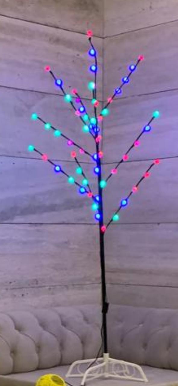 Elegant READ BLEU GREEN  Pot Decorative Light with 60 LEDs and 10 strings – perfect for corners, living rooms, or lawns.