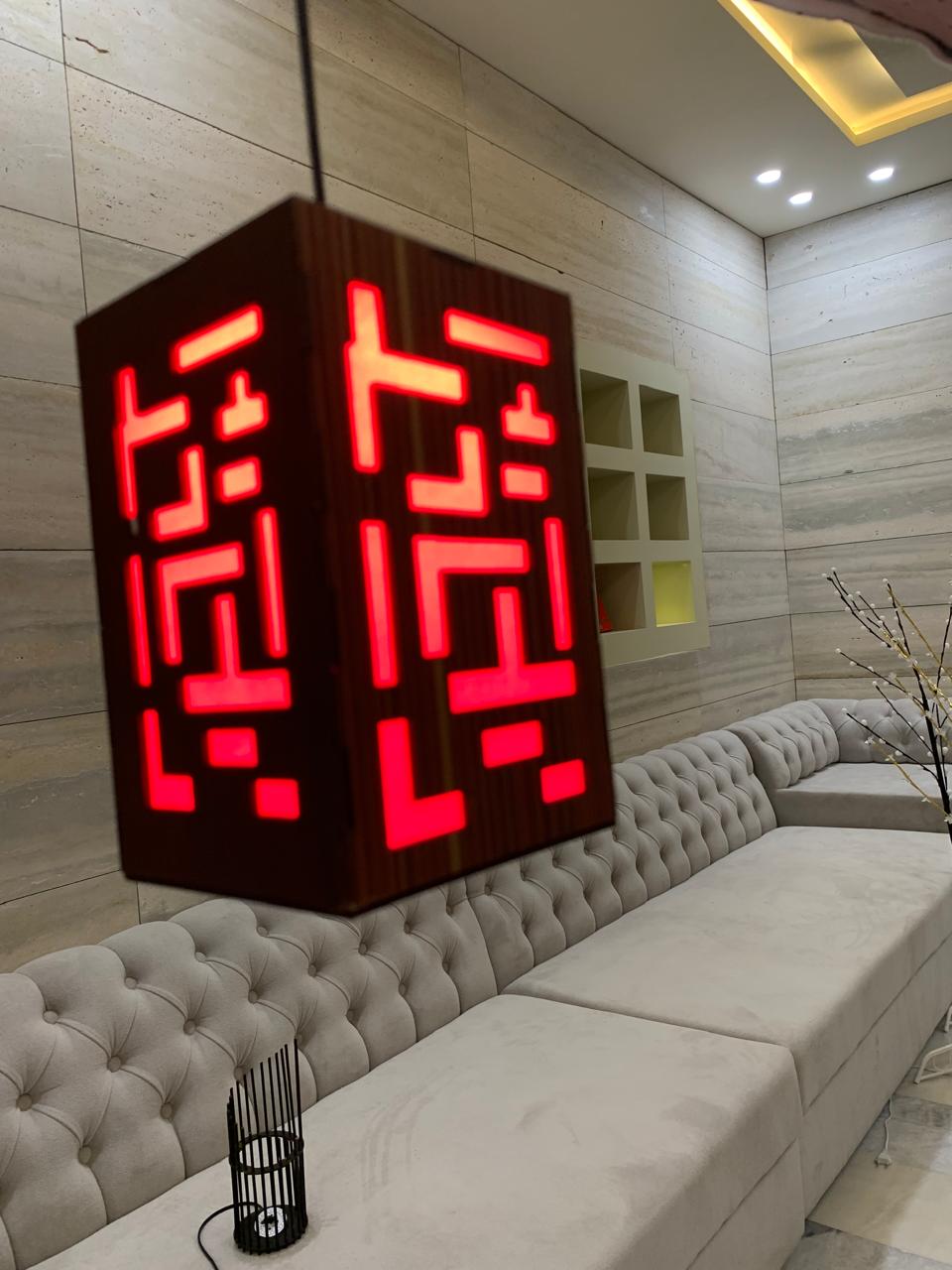 Stylish Single Hanging  BOX RED LIGHT  – A perfect home décor accessory available in elegant colors and modern designs. Easy to hang anywhere
