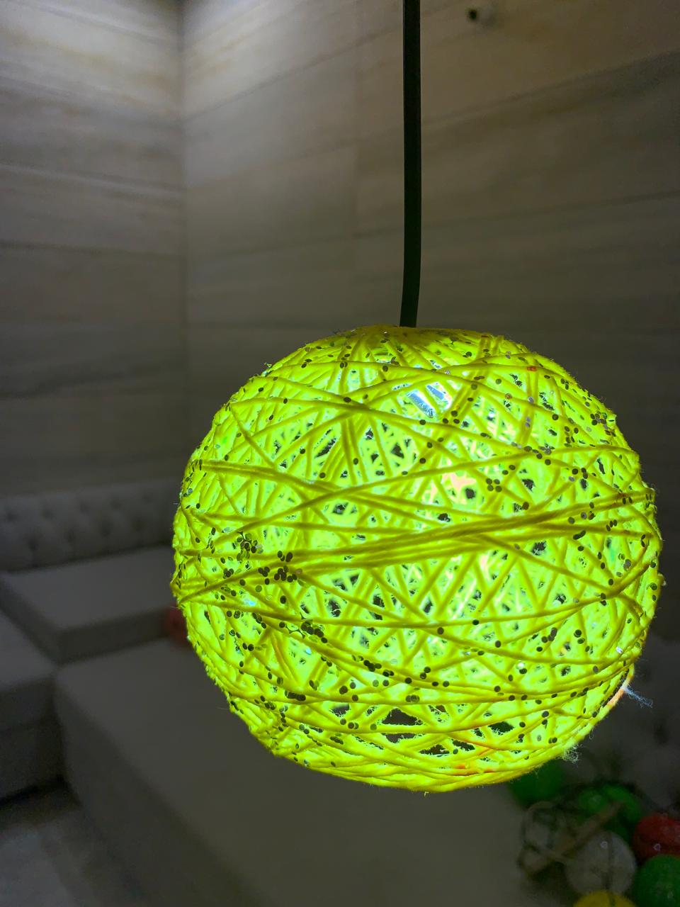 Stylish Single Hanging LIGHT Balls – A perfect home décor accessory available in elegant colors and modern designs. Easy to hang anywhere –