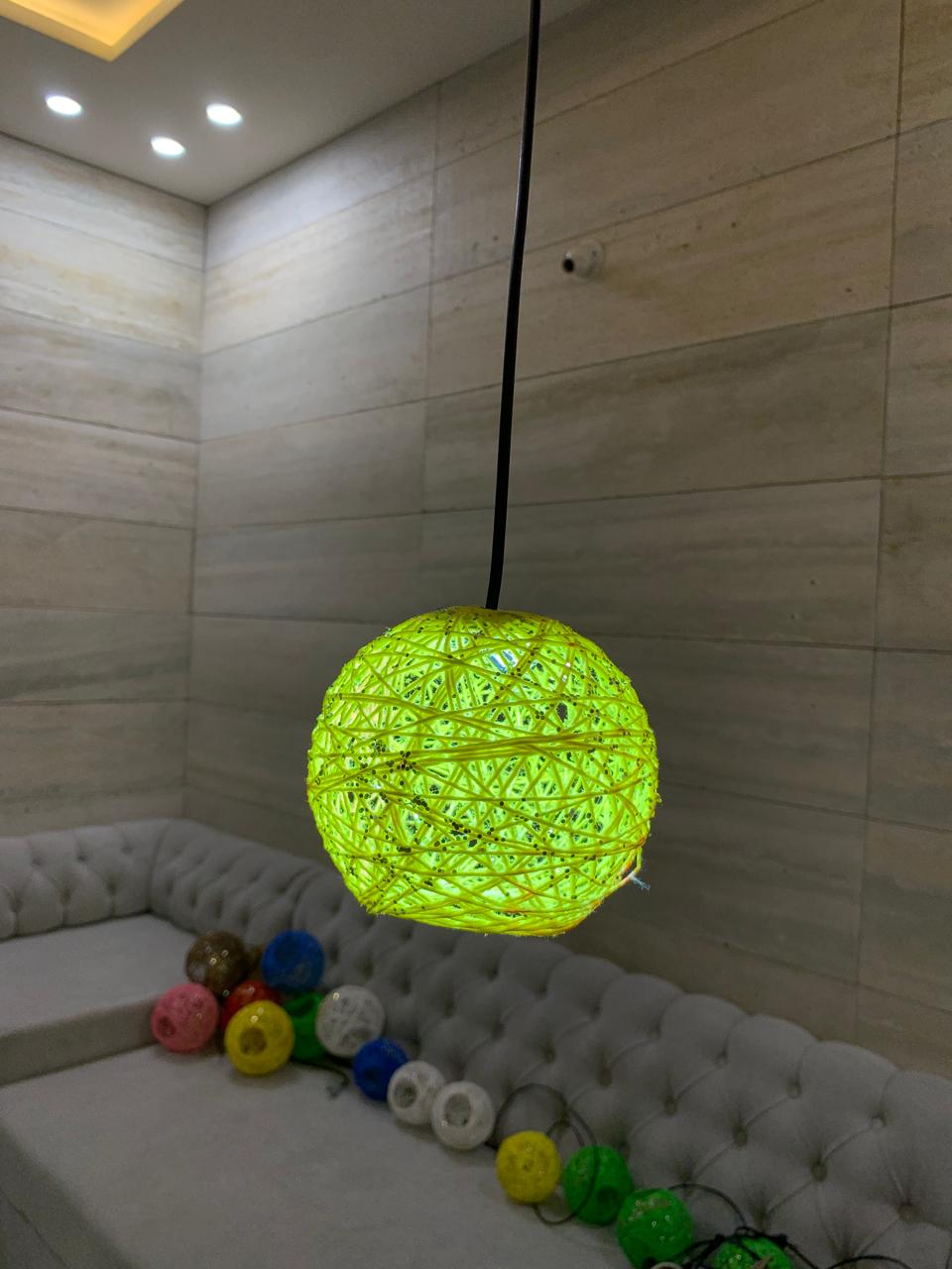 Stylish Single Hanging LIGHT Balls – A perfect home décor accessory available in elegant colors and modern designs. Easy to hang anywhere –