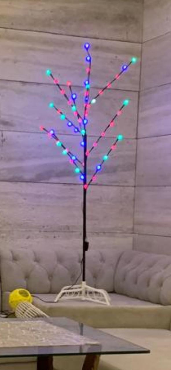 Elegant READ BLEU GREEN  Pot Decorative Light with 60 LEDs and 10 strings – perfect for corners, living rooms, or lawns.