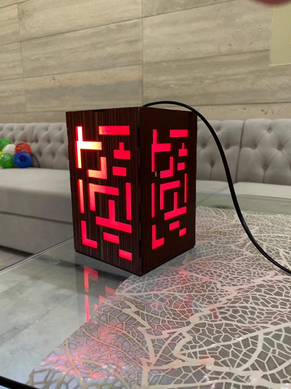 Stylish Single Hanging  BOX RED LIGHT  – A perfect home décor accessory available in elegant colors and modern designs. Easy to hang anywhere