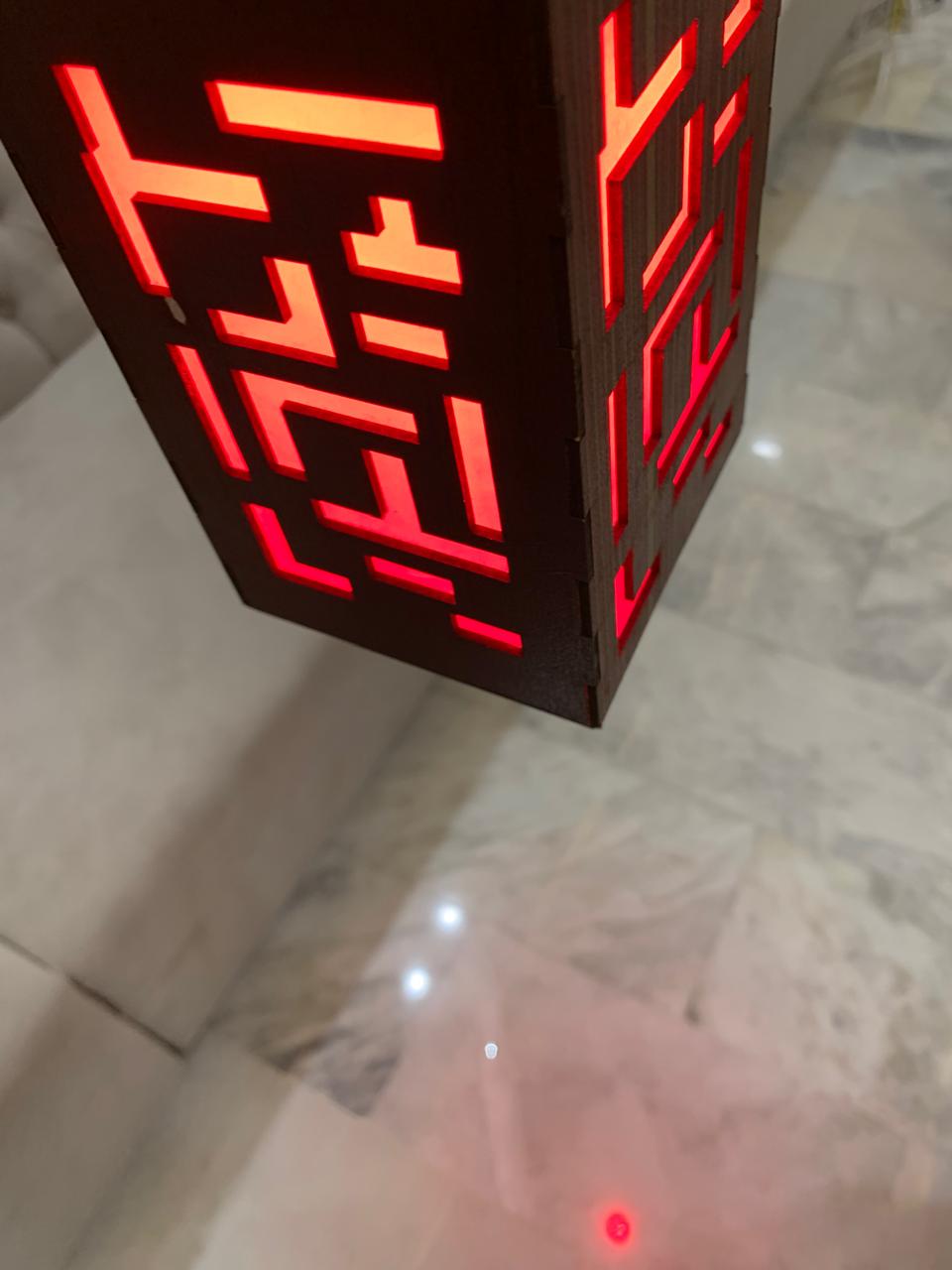 Stylish Single Hanging  BOX RED LIGHT  – A perfect home décor accessory available in elegant colors and modern designs. Easy to hang anywhere