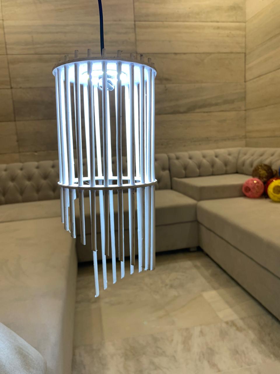 Stylish Single Hanging white stick white light  – A perfect home décor accessory available in elegant colors and modern designs. Easy to hang anywhere