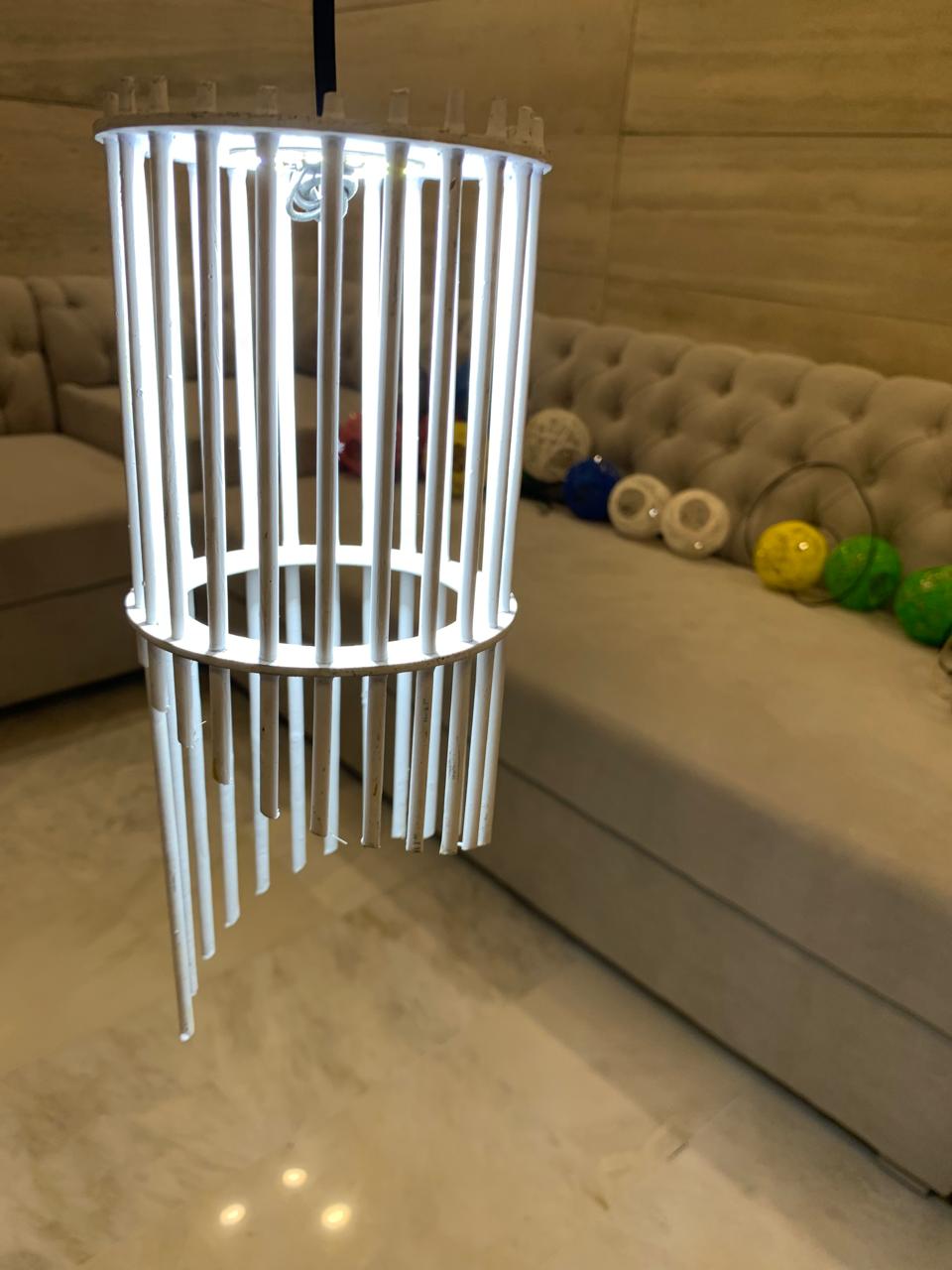 Stylish Single Hanging white stick white light  – A perfect home décor accessory available in elegant colors and modern designs. Easy to hang anywhere