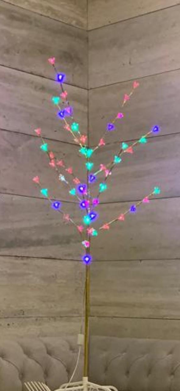 Elegant READ BLEU GREEN Pot Decorative Light with 60 LEDs and 10 strings – perfect for corners, living rooms, or lawns.